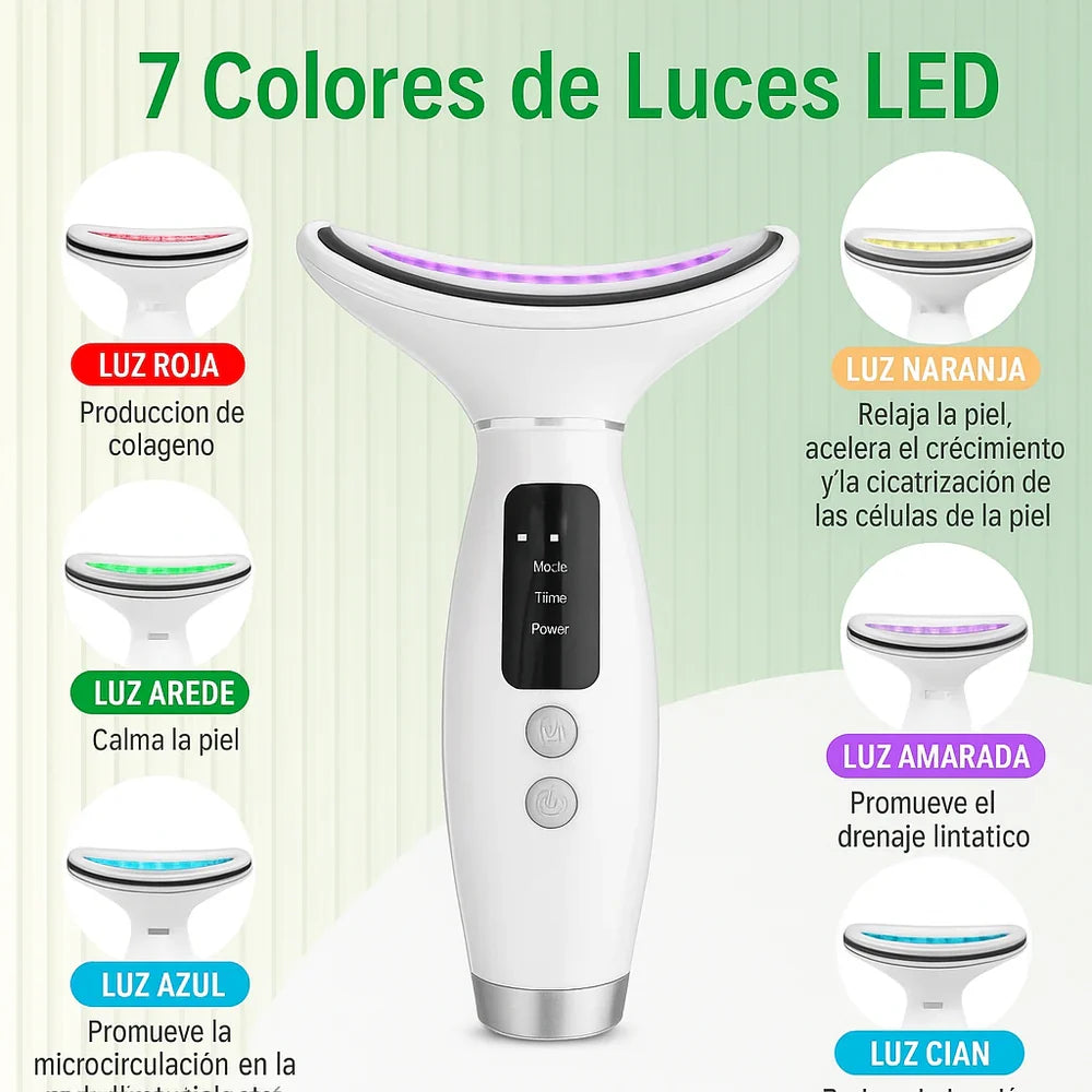 Masajeador Facial Led 7 en 1 + Regalo Sorpresa 🎁