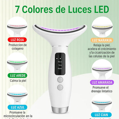 Masajeador Facial Led 7 en 1 + Regalo Sorpresa 🎁