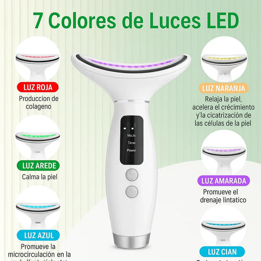 Masajeador Facial Led 7 en 1 + Regalo Sorpresa 🎁