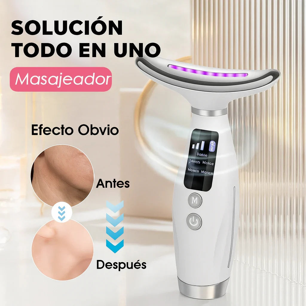 Masajeador Facial Led 7 en 1 + Regalo Sorpresa 🎁