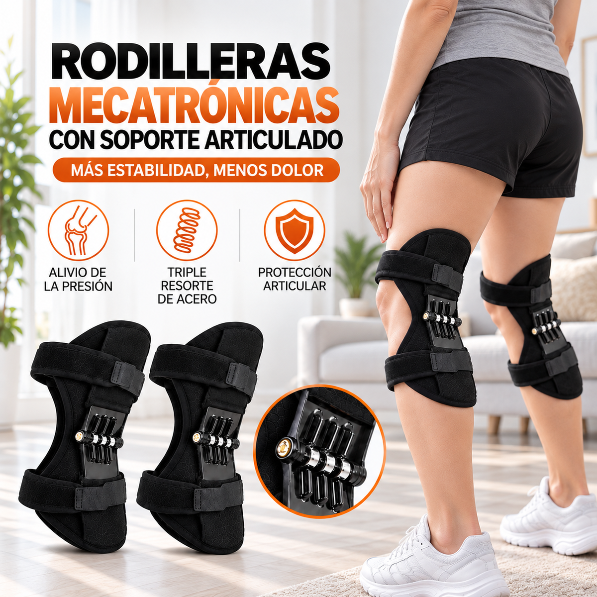 RODILLERA MECATRÓNICA CON RESORTE DE ACERO