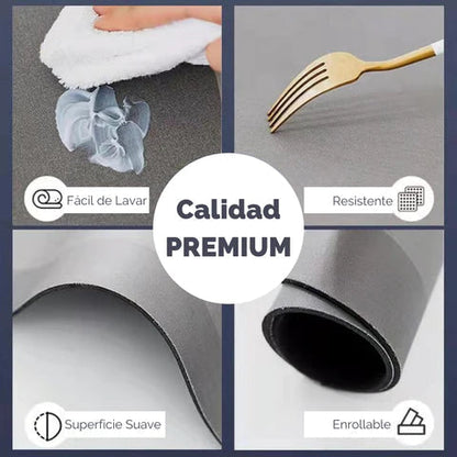 TAPETE DE BAÑO ULTRA ABSORBENTE Y ANTIDESLIZANTE | SECADO RÁPIDO