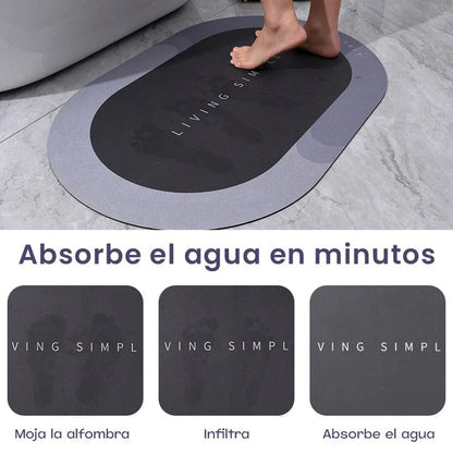 TAPETE DE BAÑO ULTRA ABSORBENTE Y ANTIDESLIZANTE | SECADO RÁPIDO